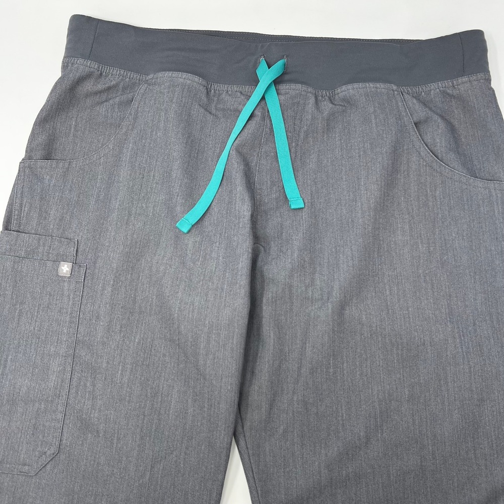 FIGS Kade Cargo Scrub Pants Graphite Gray Technical Collection Large T21004